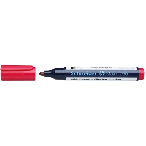 Marker whiteboard, varf 2-3mm, rosu, SCHNEIDER Maxx 290 - Img 3
