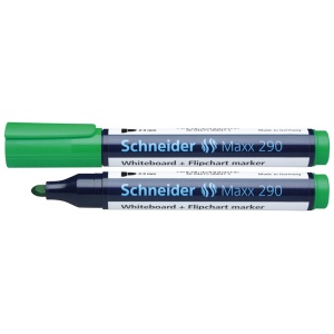 Marker whiteboard, varf 2-3mm, verde, SCHNEIDER Maxx 290