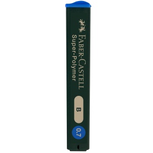 Mine creion mecanic, 0,7mm, B, 12 buc/set, Super-Polymer FABER-CASTELL