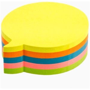 Notes autoadeziv, 70X70 mm, idee, 250 file, 5 culori neon, KORES
