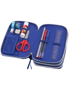Penar echipat cu 44 piese, 3 fermoare, dinozaur, FABER-CASTELL - Img 4