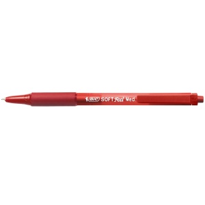 Pix cu mecanism 1.0 mm, rosu, Soft Feel BIC