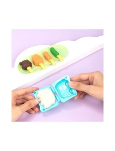 Plastilina 6 culori/set, 240 g, cu 23 accesorii modelaj, Sweets DELI - Img 2