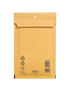 Plic cu bule B12, 120x215mm (interior), kraft, siliconic, 200 buc/cutie