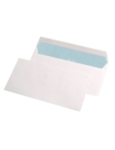 Plic DL siliconic, 110x220 mm, 80 g, alb, 1000 buc/cutie