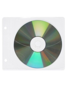 Plic plastic pentru 1 CD/DVD, OFFICE PRODUCTS, 10 buc/set