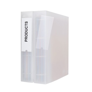 Porteticheta autoadeziva + insert, 25 x 75mm, 12 buc/set, PROBECO - Img 2