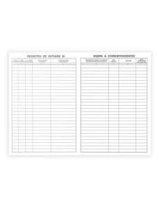 Registru corespondenta, A4, vertical, 100 file, coperta rigida, 3 buc/set - Img 2