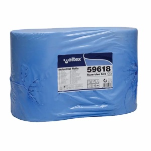 Rola prosop hartie industriala albastra, 3 straturi, 180 m/rola, 2 role/set CELTEX Industrial 59618
