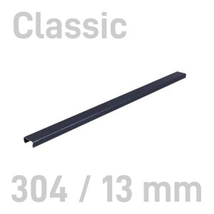 Sina metalica structura panzata, A4, 13 mm, 10 buc/set, negru, OPUS