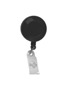 Snur retractabil pentru ecuson, negru, 50 buc/set - Img 2