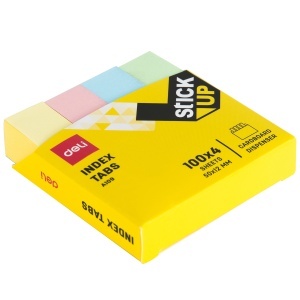 Stick index hartie, 50x12mm, 400 file, 4 culori, DELI - Img 2