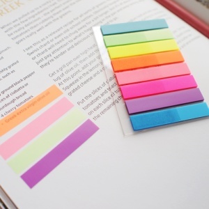 Stick index plastic transparent color, 45x8 mm, 8x20 file/set, STICK'N - Img 3