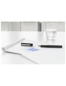 Stilou scolar FABER-CASTELL+ set 6 rezerve, negru - Img 2