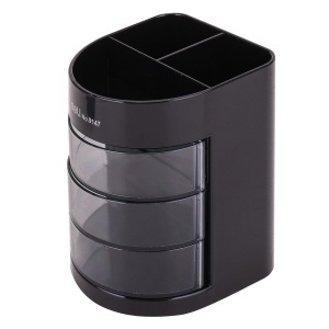 Suport accesorii birou, 6 compartimente, negru, E9147 DELI