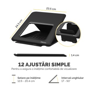 Suport ergonomic pentru laptop, negru, Breyta FELLOWES - Img 6