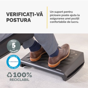 Suport ergonomic pentru picioare, negru, Breyta FELLOWES - Img 3