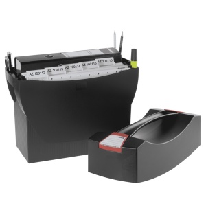 Suport pentru 20 dosare suspendate, cu capac, negru, HAN Swing Plus - Img 2