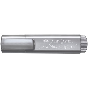 Textmarker FABER-CASTELL 1546 Metallic, argintiu