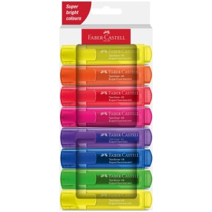 Textmarker neon FABER-CASTELL 1546, 8 buc/set