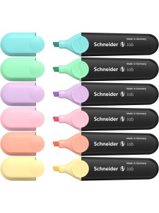 Textmarker pastel SCHNEIDER Job, 6 buc/set - Img 3