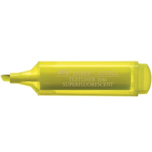 Textmarker super-fluorescent, varf 1-5 mm, galben, 1546 FABER-CASTELL