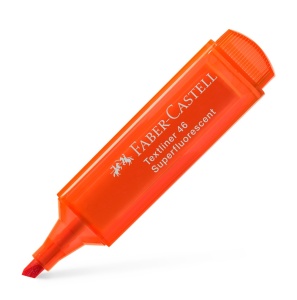 Textmarker super-fluorescent, varf 1-5 mm, portocaliu, 1546 FABER-CASTELL - Img 3