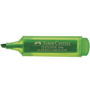 Textmarker super-fluorescent, varf 1-5 mm, verde, 1546 FABER-CASTELL
