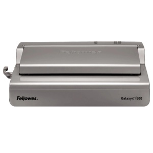 Aparat de indosariat electric, inele plastic, max. 500 coli, FELLOWES Galaxy-E 500 - Img 2
