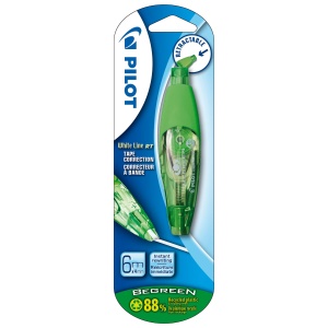 Banda corectoare cu mecanism, 4 mm x 6 m, PILOT White Line RT Begreen
