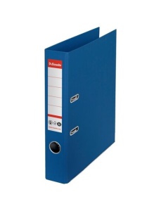 Biblioraft A4 carton reciclat, 5 cm, albastru, ESSELTE NO. 1 Power