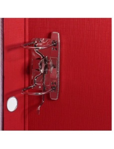 Biblioraft A4 plastifiat interior-exterior, 7.5 cm, rosu, OPTIMA - Img 2