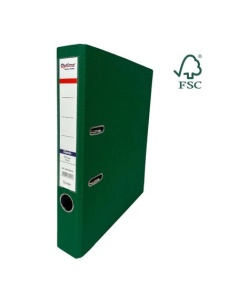 Biblioraft A4 plastifiat PP, 5 cm, verde, OPTIMA Classic