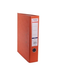 Biblioraft A4 plastifiat PP, 7.5 cm, portocaliu, OPTIMA Classic