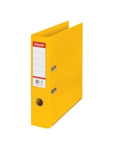 Biblioraft A4 plastifiat PP/PP, 7.5 cm, galben, ESSELTE NO. 1 Power