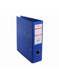 Biblioraft A5 plastifiat PP, 7.5 cm, albastru, OPTIMA