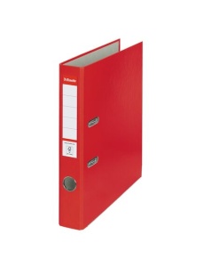 Biblioraft plastifiat, A4, 5 cm, rosu, ESSELTE Economy