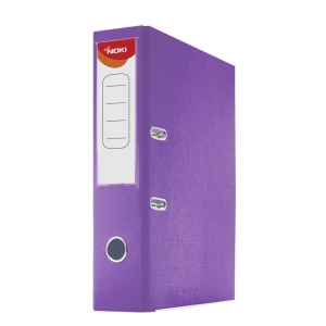 Biblioraft plastifiat, A4, 7.5 cm, lila, NOKI