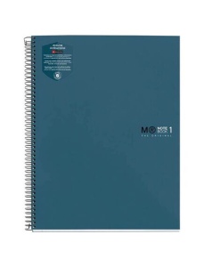 Caiet cu spirala A4, 80 file, matematica, ocean, MIQUELRIUS Antibacterial