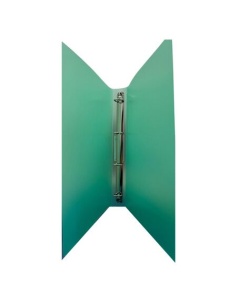 Caiet mecanic A4, 4 inele, 16 mm, coperti flexibile, verde, OPTIMA - Img 3