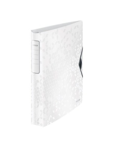 Caiet mecanic A4, 4 inele 30 mm, alb, Active SoftClick LEITZ WOW