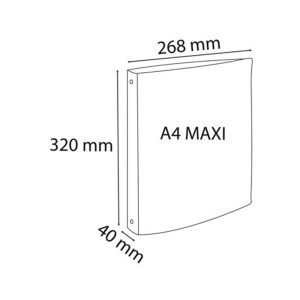 Caiet mecanic A4, 4 inele 30mm, coperti flexibile, verde, EXACOMPTA - Img 3