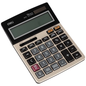 Calculator de birou 14 digiti DELI 1671C - Img 2