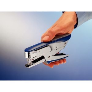 Capsator cleste 15 coli, metal, albastru, LEITZ 5545 - Img 2