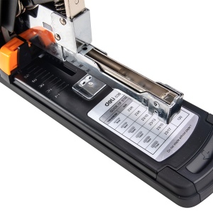 Capsator profesional, 120 coli, capse 23/17, metal, negru, DELI Power Saving - Img 7