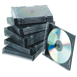 Carcasa slim pentru CD/DVD, 25 buc/set