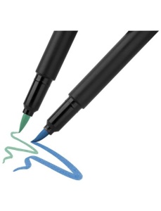 Carioci cu varf pensula, 10 culori/set, Black Edition FABER-CASTELL - Img 2