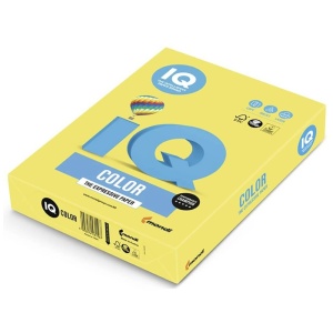 Carton colorat A4, 160 g/mp, 250 coli/top, galben, MONDI IQ Color Intens