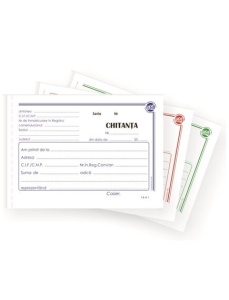 Chitantier autocopiativ A6, 3 exemplare, 3 buc/set