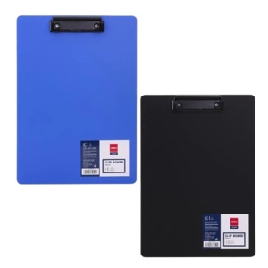 Clipboard simplu plastic, A4, albastru, DELI Foam - Img 4